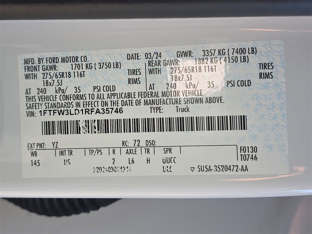 Used 2024 Ford F150 XLT w/ Mobile Office Package image 33