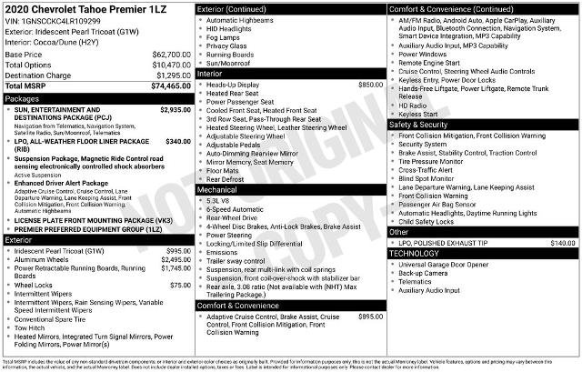 Used 2020 Chevrolet Tahoe Premier image 9