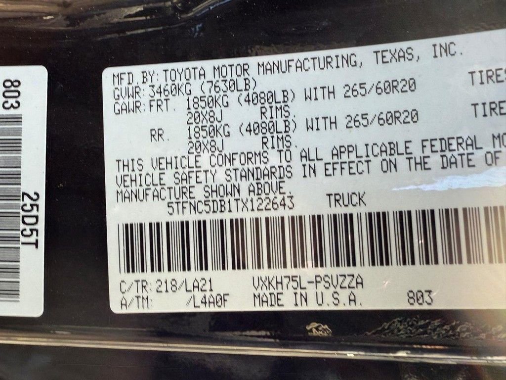 New 2026 Toyota Tundra Platinum image 19