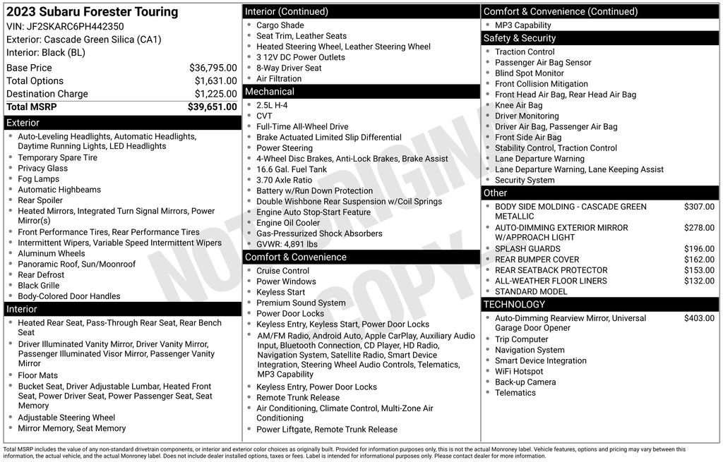 Used 2023 Subaru Forester Touring image 6
