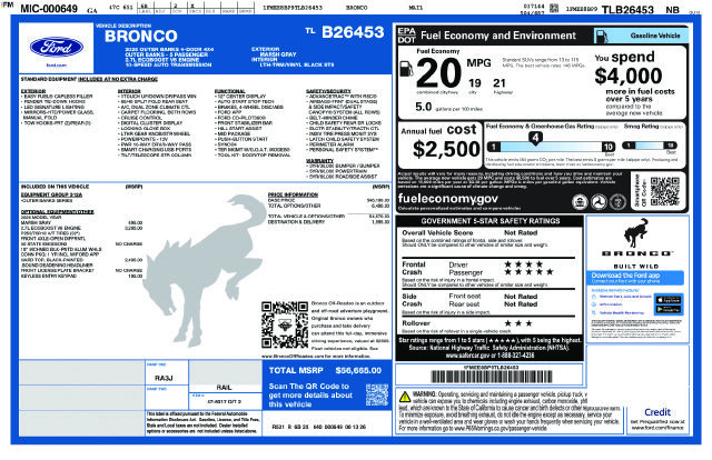 New 2026 Ford Bronco Outer Banks AWD/4WD image 4