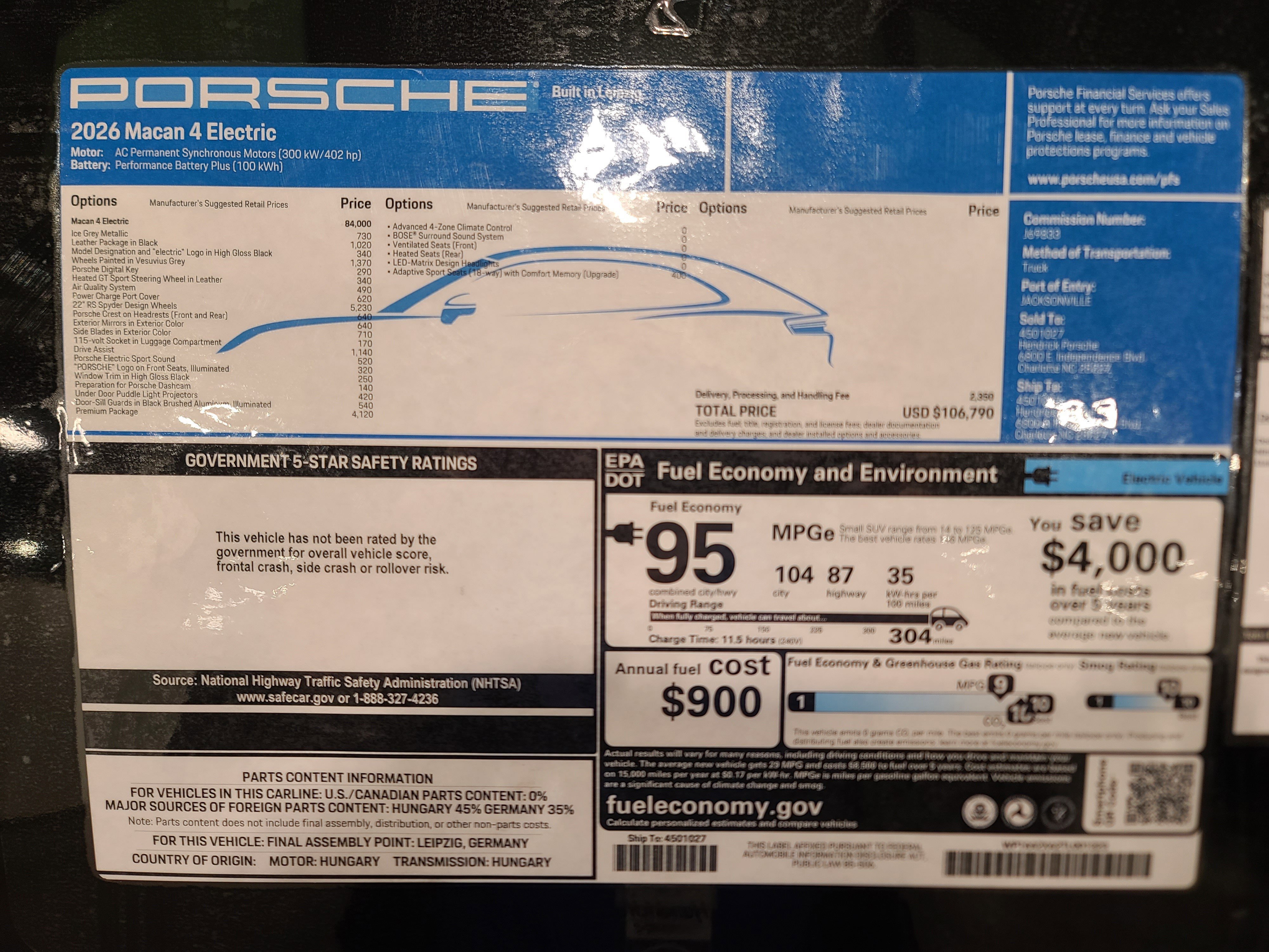 New 2026 Porsche Macan 4 Electric AWD/4WD image 37