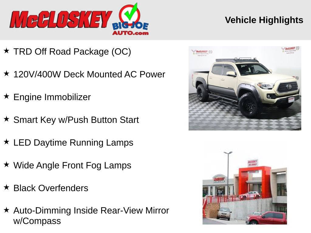 Used 2019 Toyota Tacoma TRD Off-Road w/ Technology Package AWD/4WD image 2