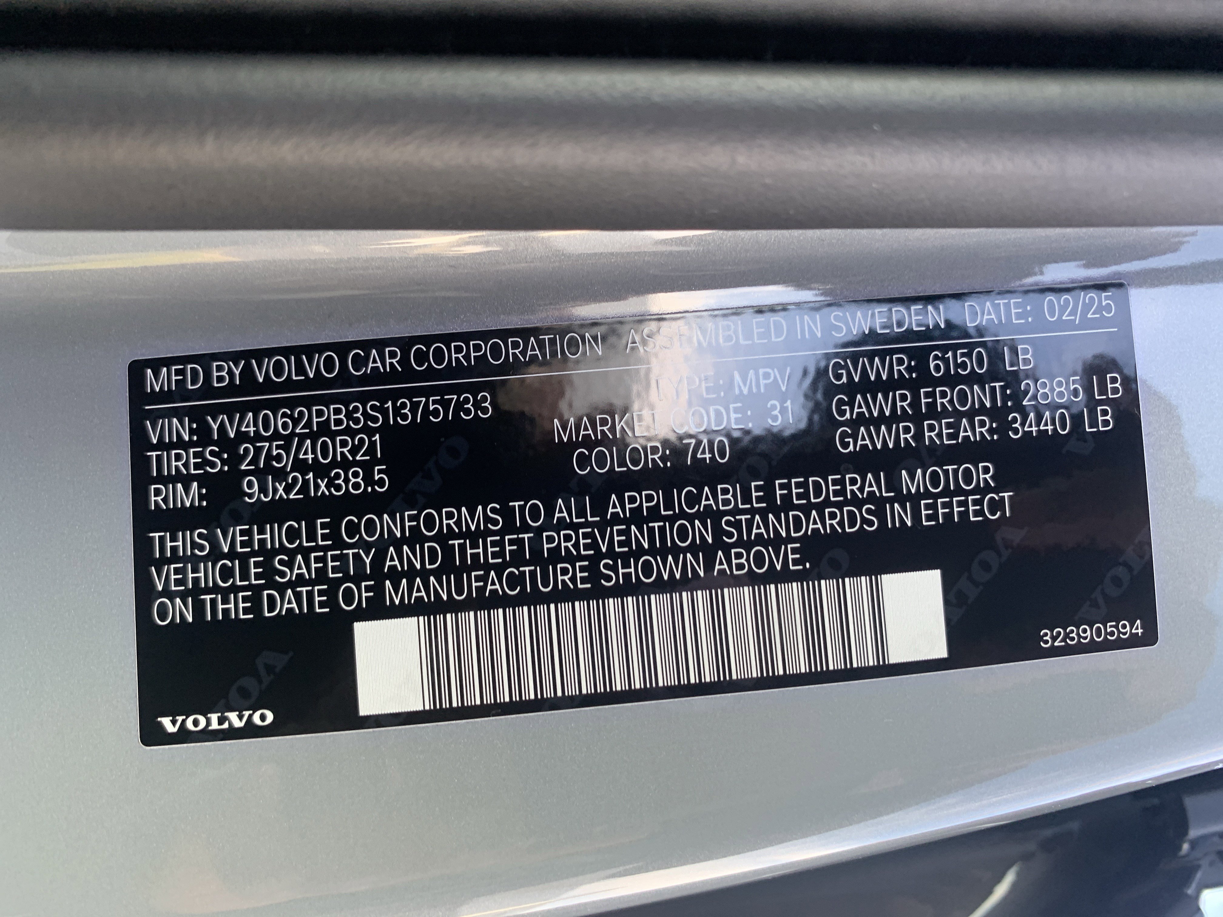 Used 2025 Volvo XC90 B6 Plus image 36