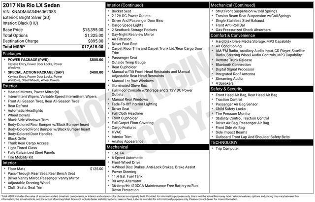 Used 2017 Kia Rio LX w/ Power Package FWD image 21