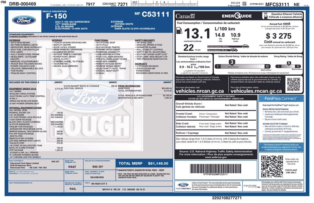 Used 2021 Ford F150 XLT w/ Equipment Group 301A Mid image 26