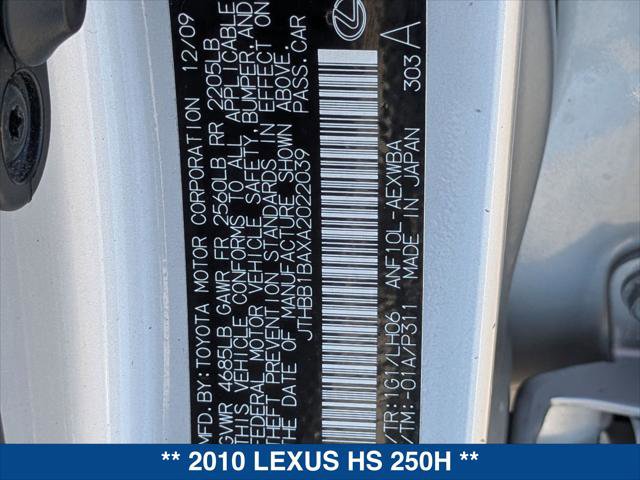Used 2010 Lexus HS 250h Premium image 23