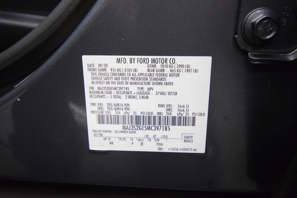 Used 2021 Ford EcoSport SE FWD image 30