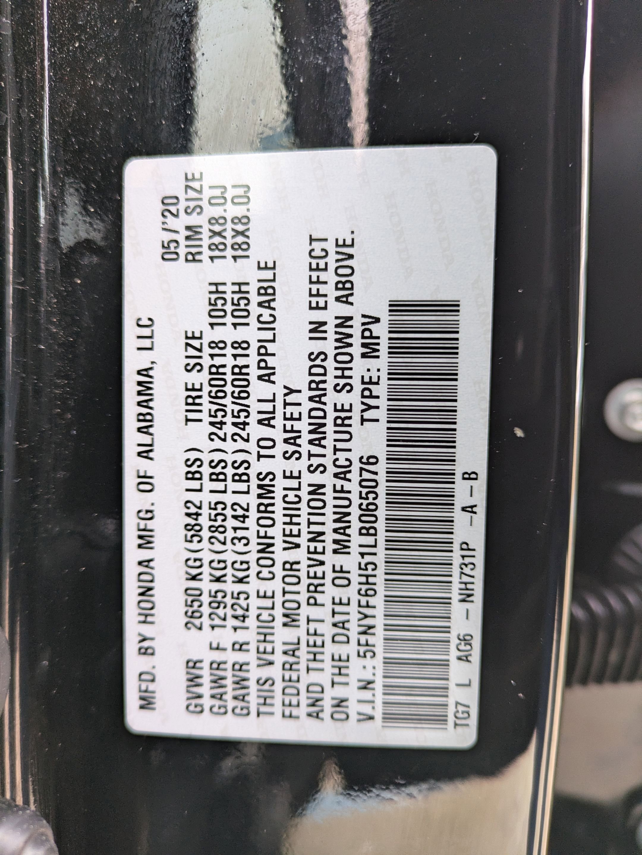 Certified 2020 Honda Pilot EX-L image 35