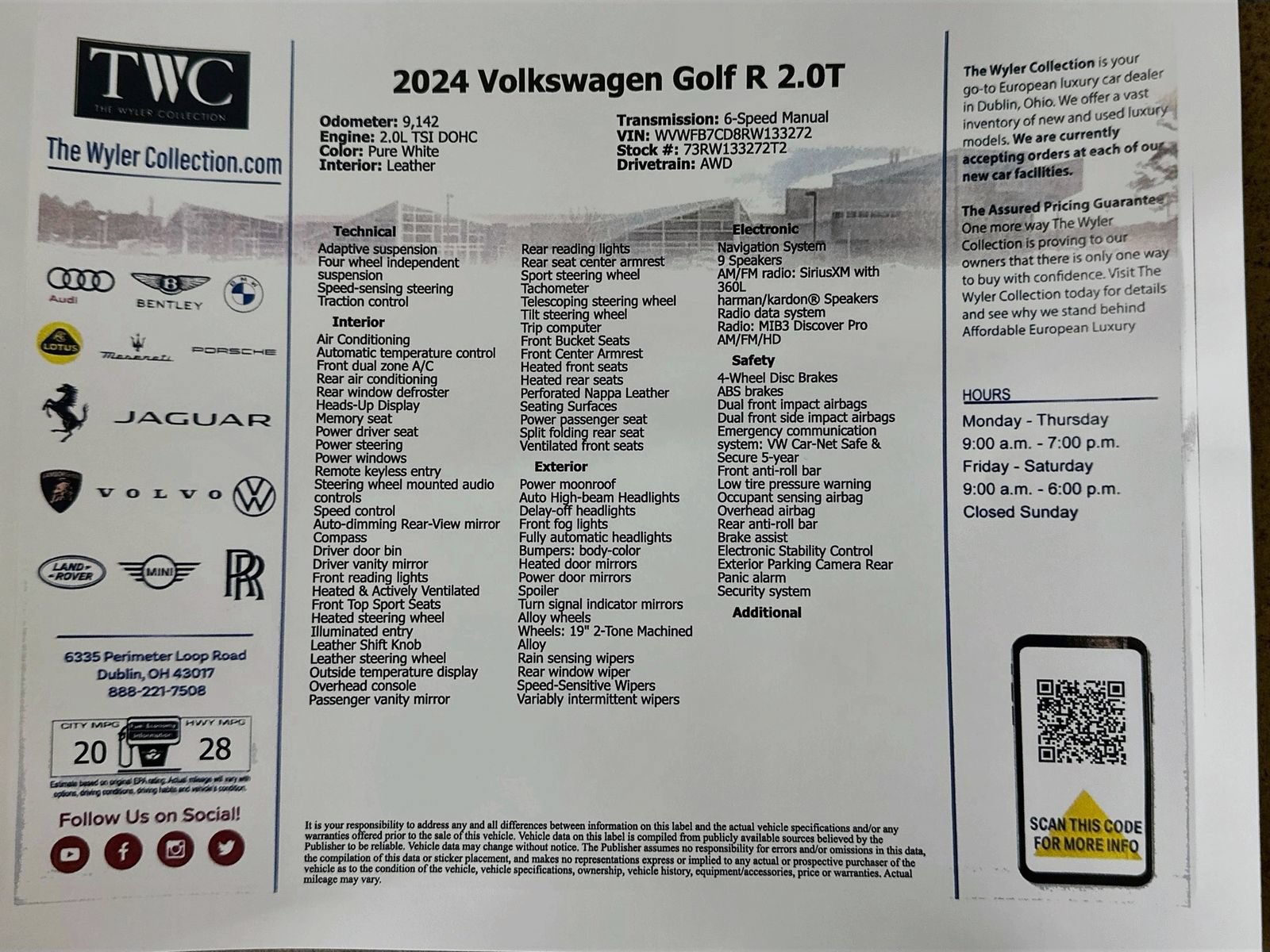Used 2024 Volkswagen Golf R AWD/4WD image 47