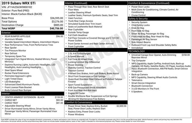 Used 2019 Subaru WRX STI image 5