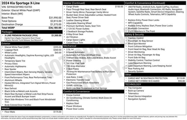 Certified 2024 Kia Sportage X-Line w/ X-Line Premium Package AWD/4WD image 37