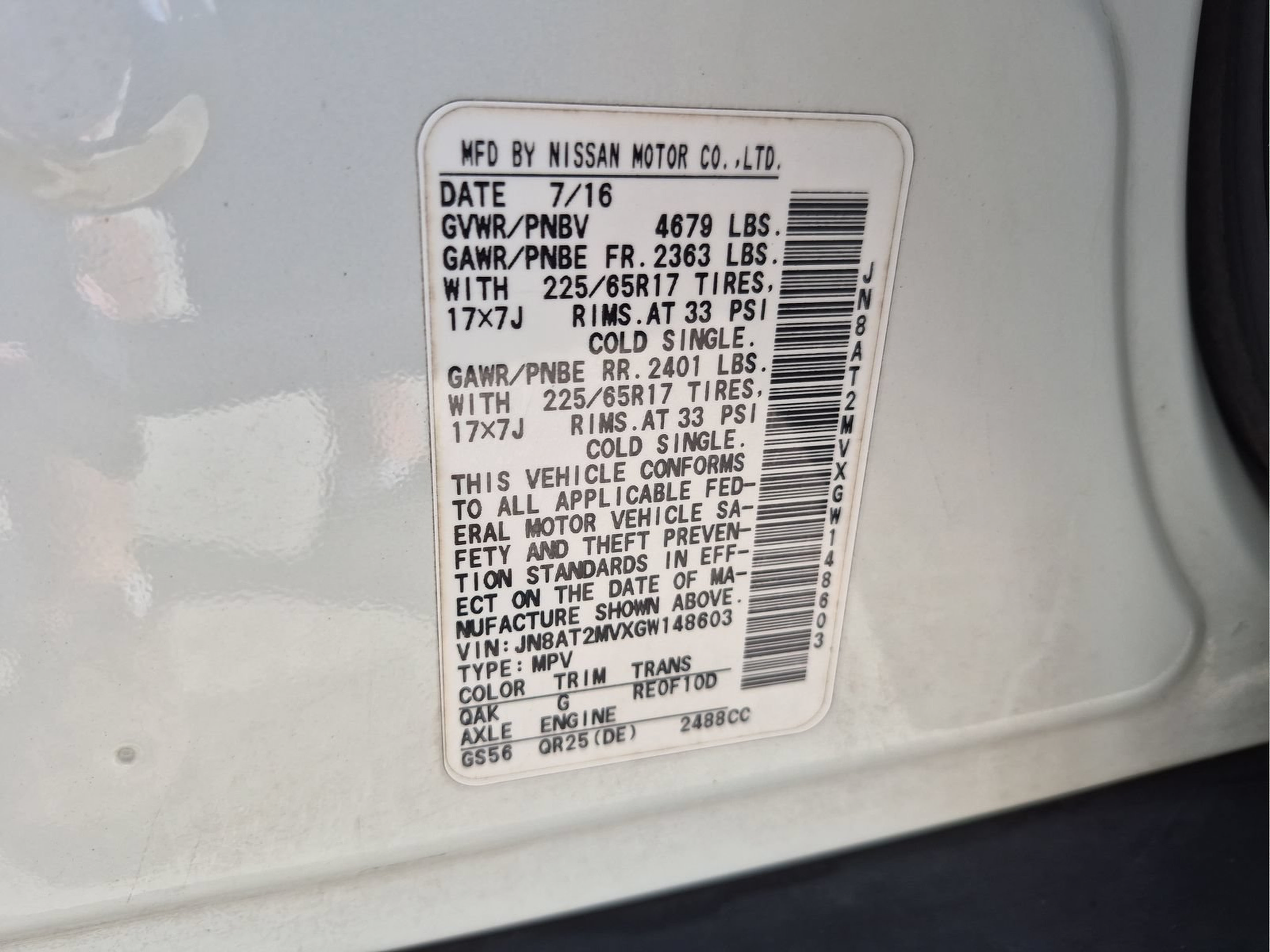 Used 2016 Nissan Rogue S AWD/4WD image 23