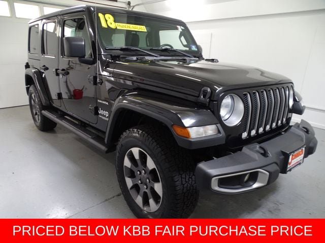 Used 2018 Jeep Wrangler Unlimited Sahara w/ Dual Top Group AWD/4WD image 1