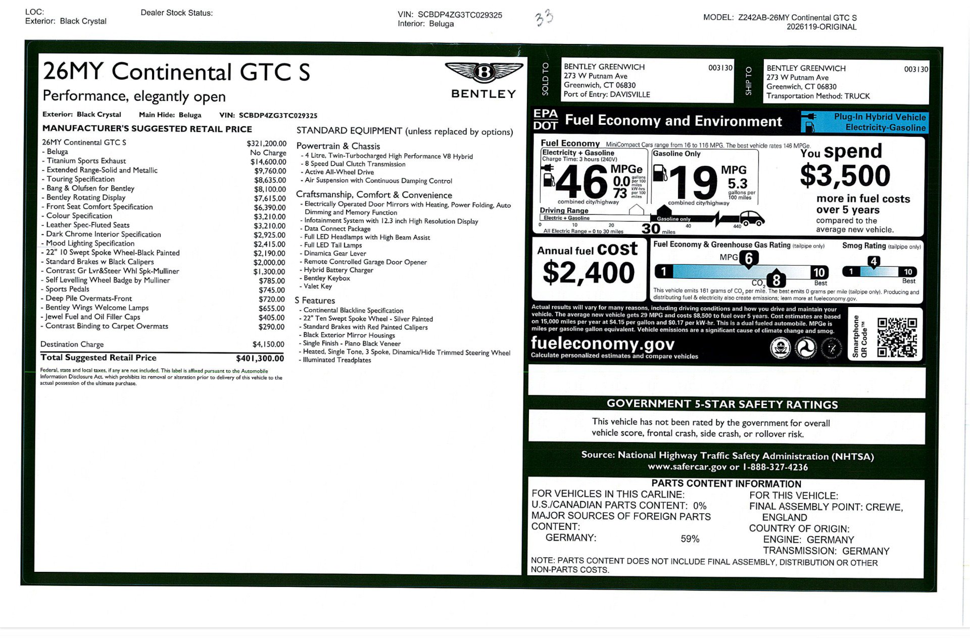 New 2026 Bentley Continental GTC AWD/4WD image 33