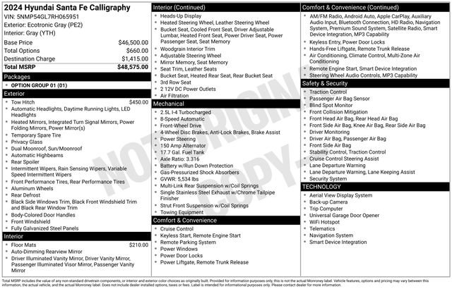 Used 2024 Hyundai Santa Fe Calligraphy image 7