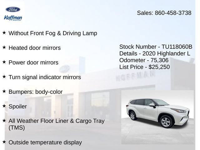 Used 2020 Toyota Highlander L AWD/4WD image 30