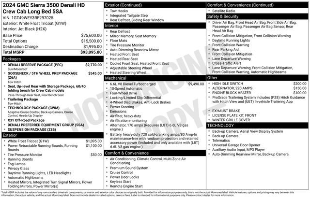 Certified 2024 GMC Sierra 3500 Denali w/ Denali Reserve Package image 33