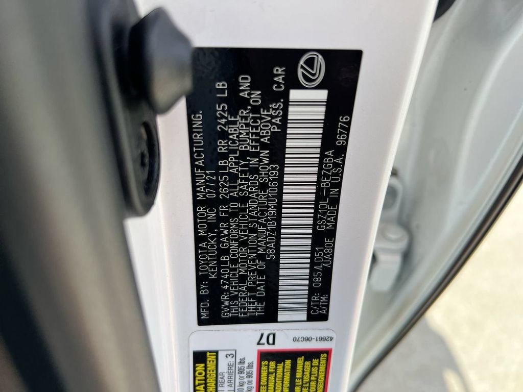 Certified 2021 Lexus ES 350 w/ Premium Package FWD image 22