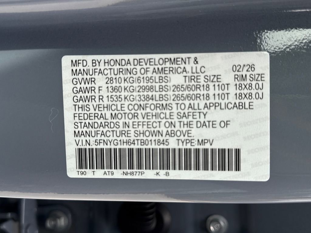 New 2026 Honda Pilot TrailSport image 28