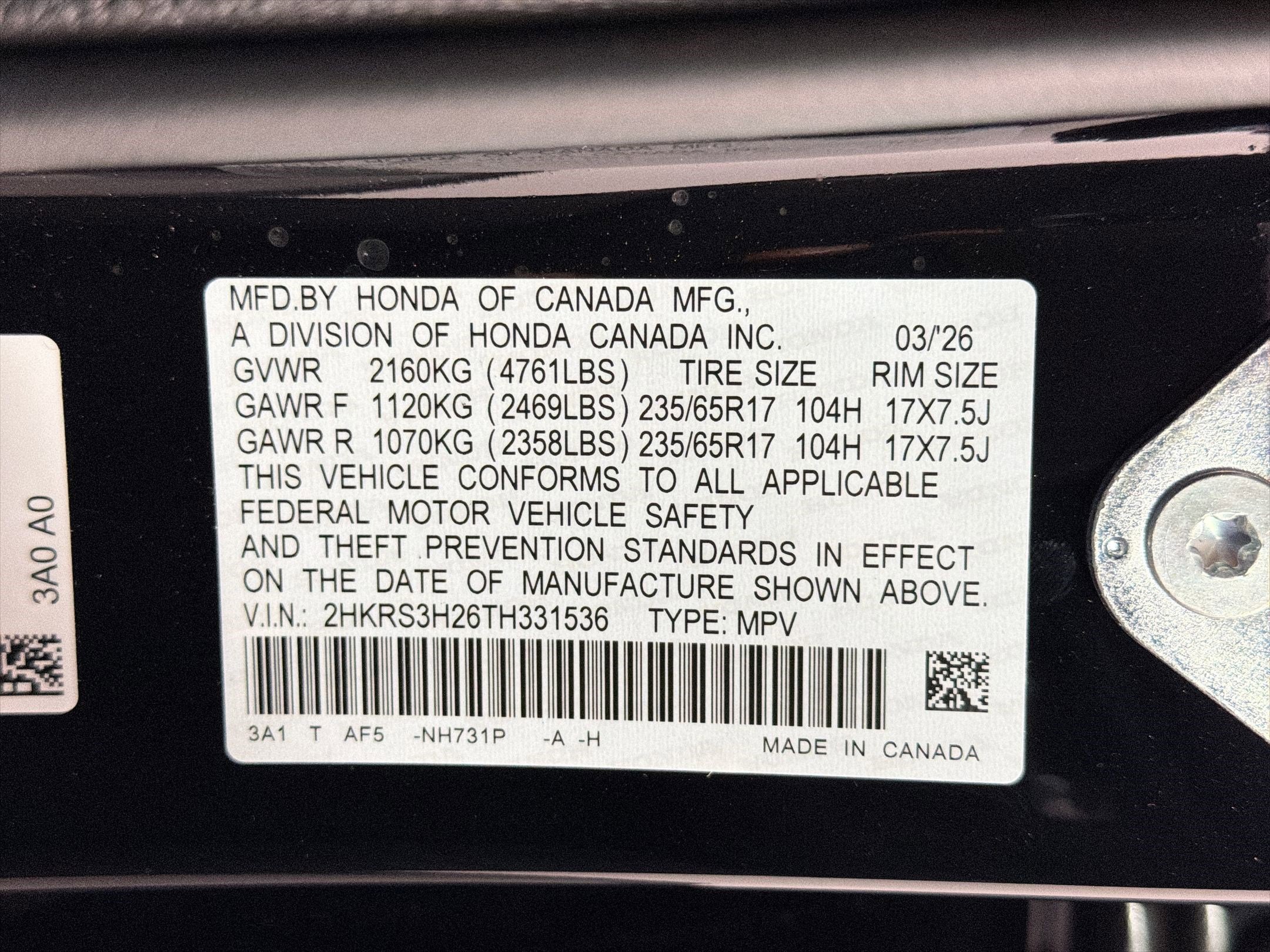 New 2026 Honda CR-V LX image 20