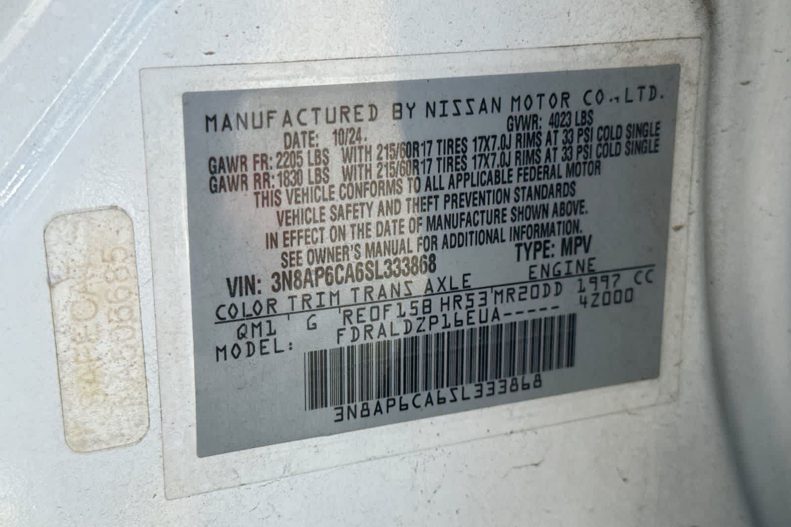 Used 2025 Nissan Kicks SV FWD image 28