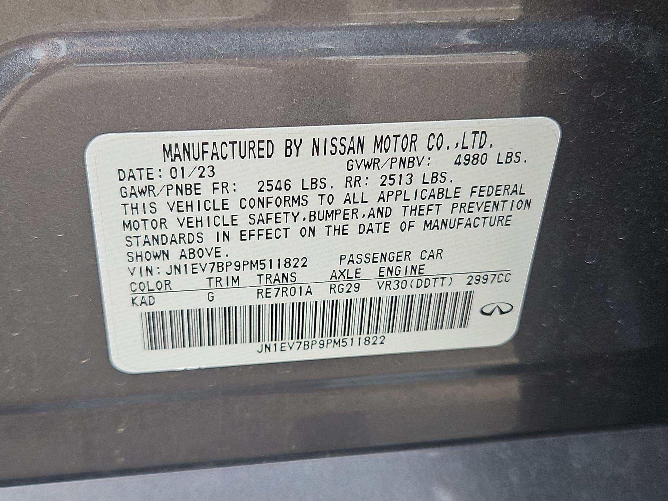 Used 2023 INFINITI Q50 Luxe w/ Cargo Package RWD image 33