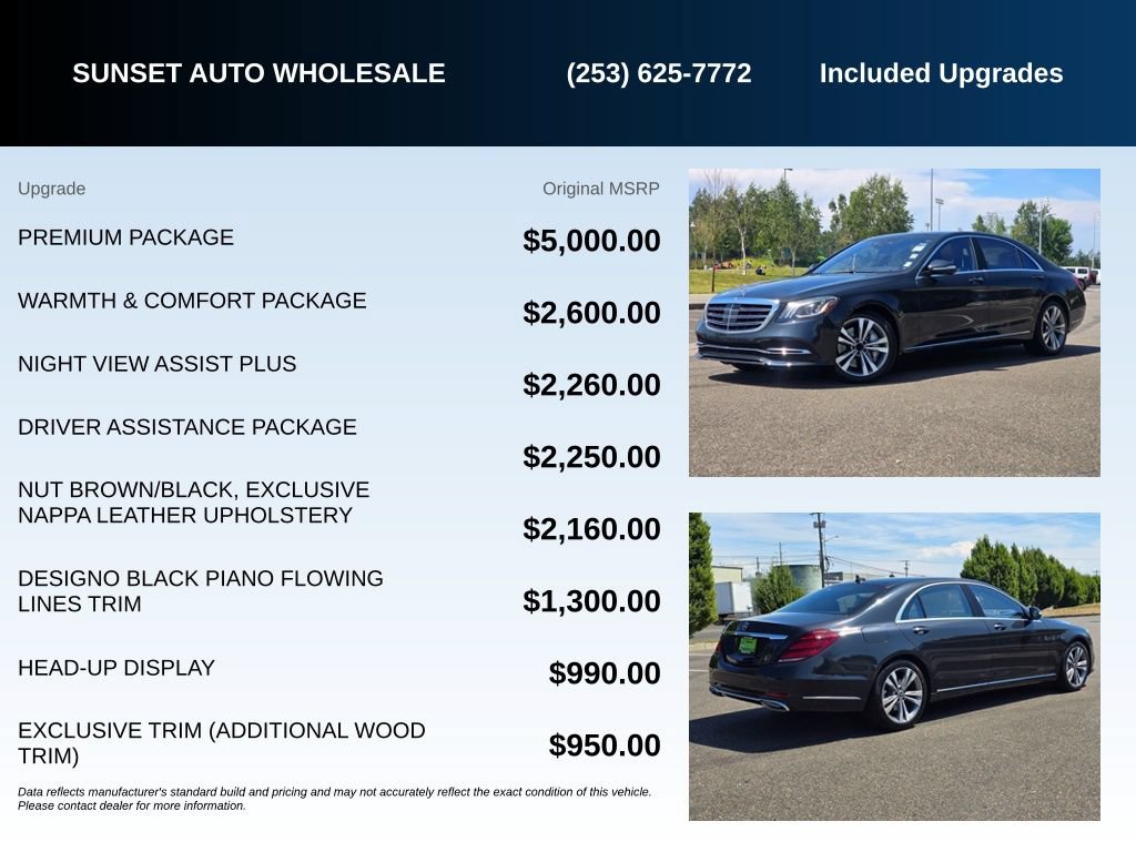 Used 2018 Mercedes-Benz S 560 Sedan w/ Premium Package image 22