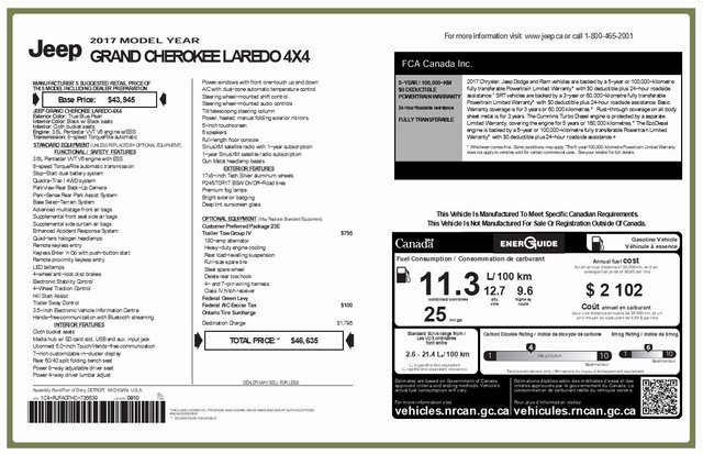 Used 2017 Jeep Grand Cherokee Laredo w/ Trailer Tow Group IV image 5