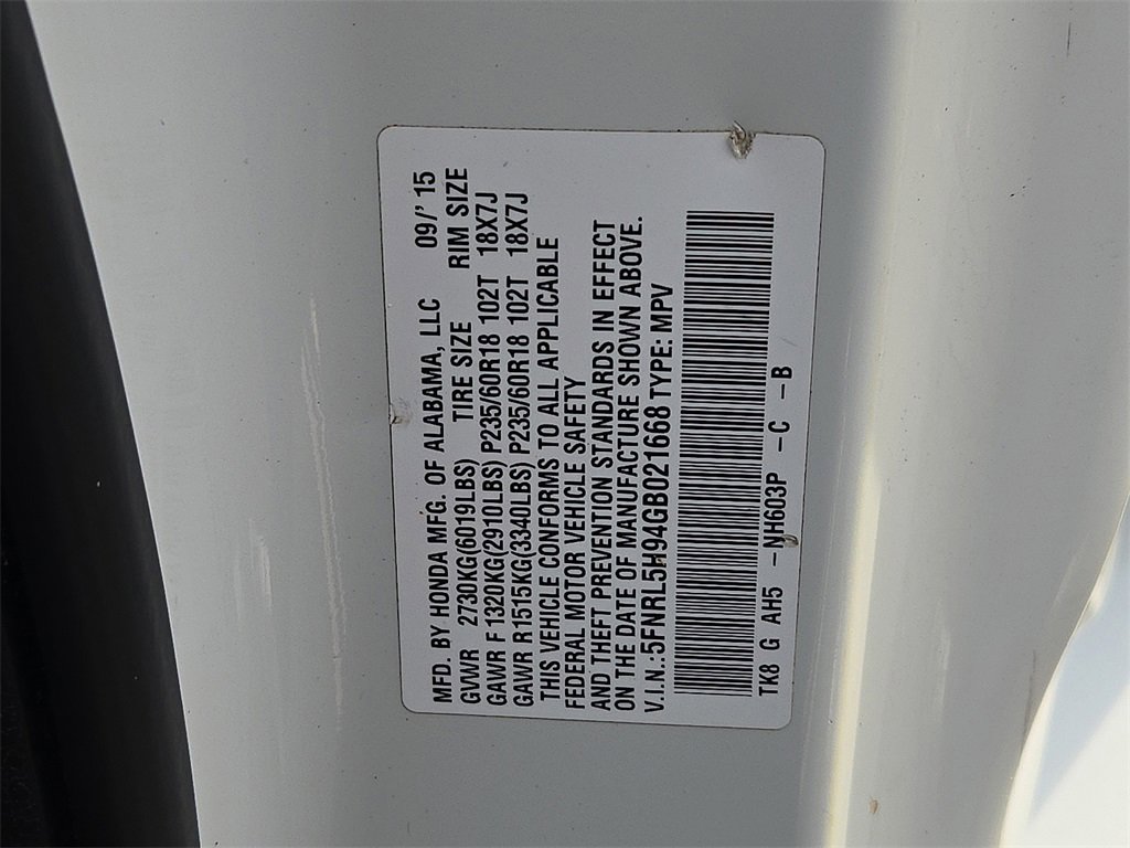 Used 2016 Honda Odyssey Touring Elite image 27