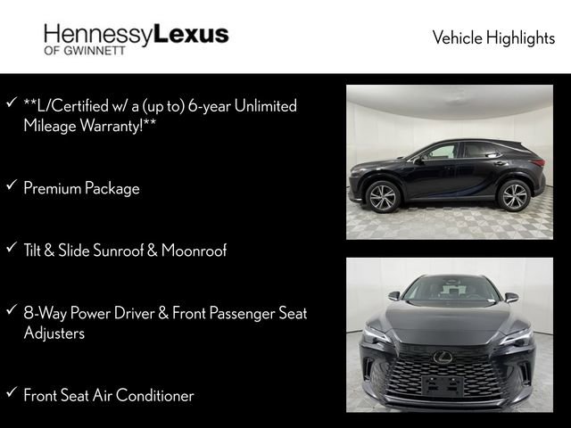Certified 2023 Lexus RX 350 Premium w/ Accessory Package (Z1) image 12