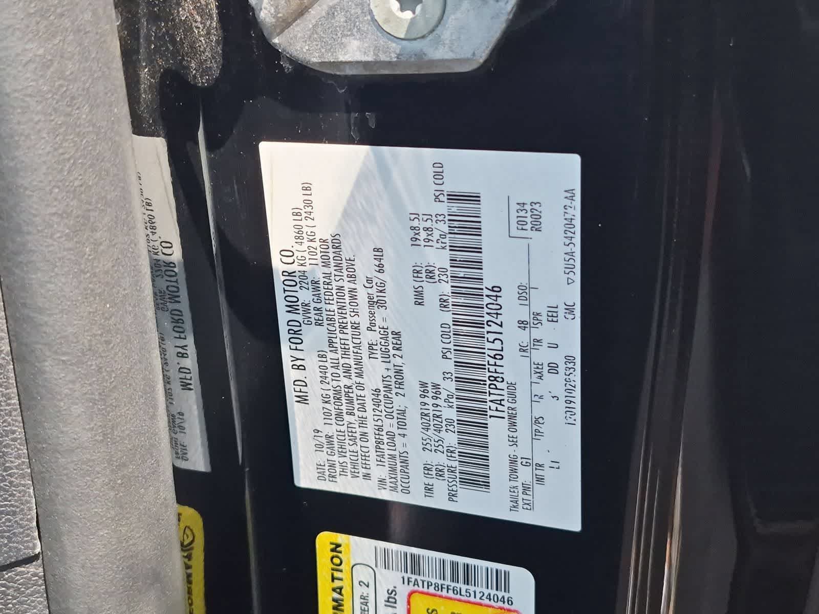 Used 2020 Ford Mustang GT Premium w/ Equipment Group 401A RWD image 35