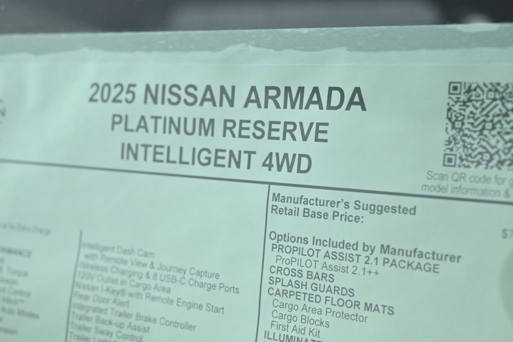 New 2025 Nissan Armada Platinum Reserve image 33