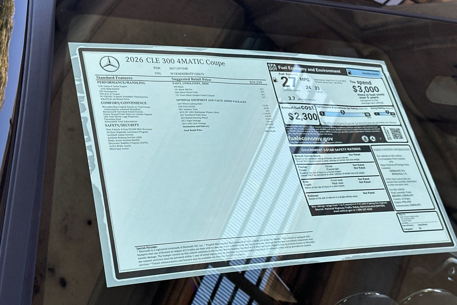 New 2026 Mercedes-Benz CLE 300 4MATIC Coupe image 29