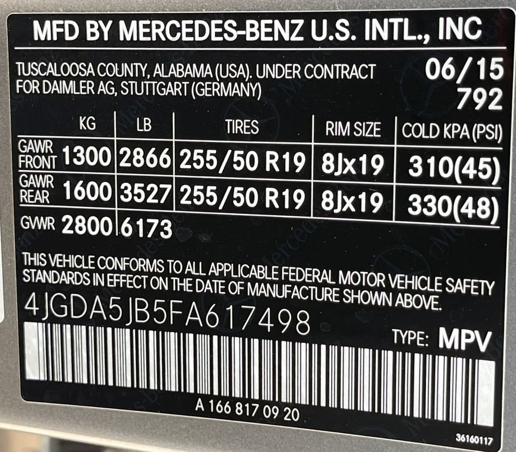 Used 2015 Mercedes-Benz ML 350 2WD w/ Premium 1 Package image 39