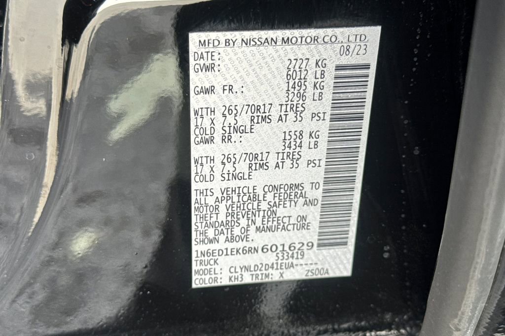 Used 2024 Nissan Frontier PRO-4X w/ Off-Road Protection Package image 28