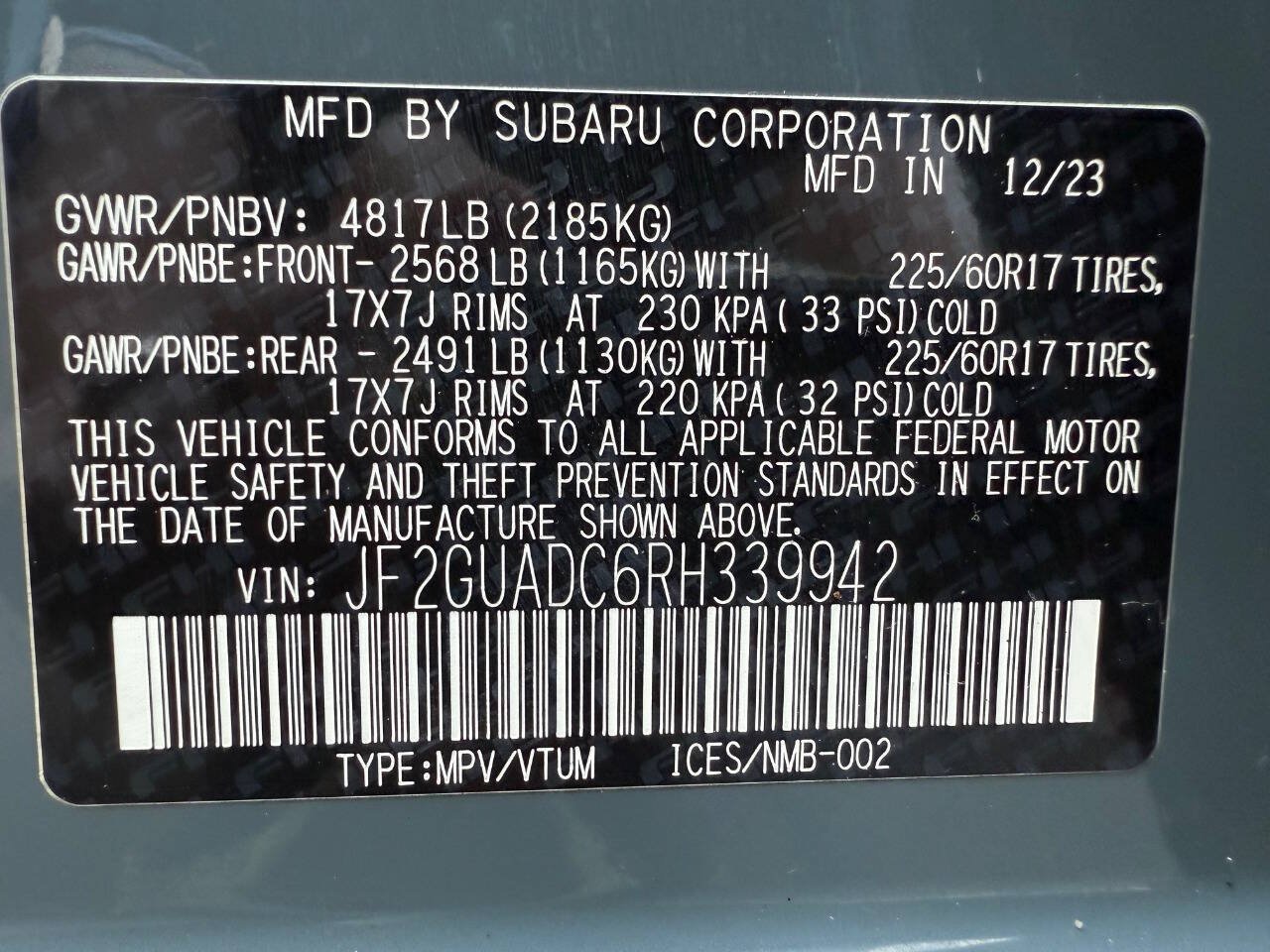 Used 2024 Subaru Crosstrek 2.0i Premium AWD/4WD image 47