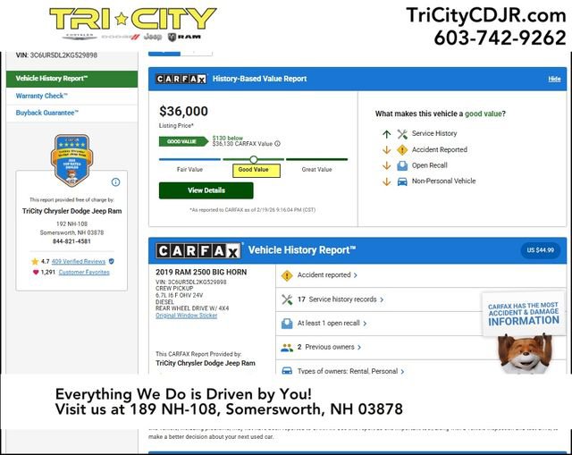 Used 2019 RAM 2500 Big Horn image 12