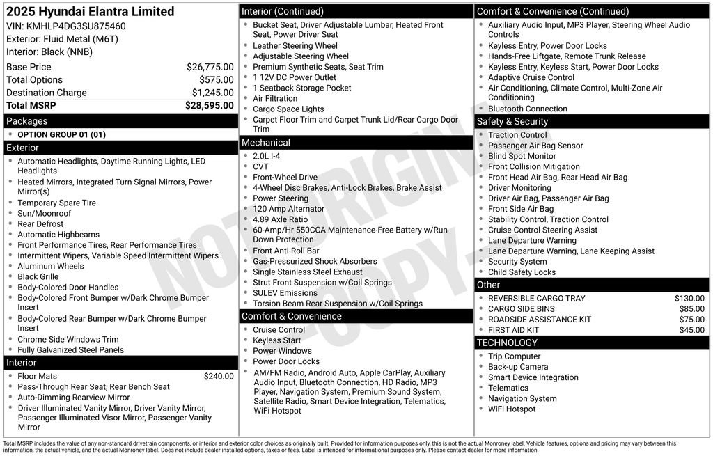 Used 2025 Hyundai Elantra Limited FWD image 5