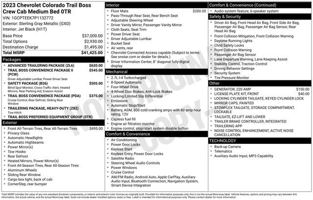 Used 2023 Chevrolet Colorado Trail Boss w/ Advanced Trailering Package image 28