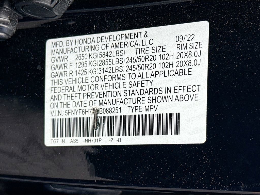 Used 2022 Honda Pilot Black Edition image 36