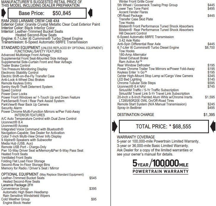 Used 2017 RAM 2500 Laramie w/ Off Road Package image 2