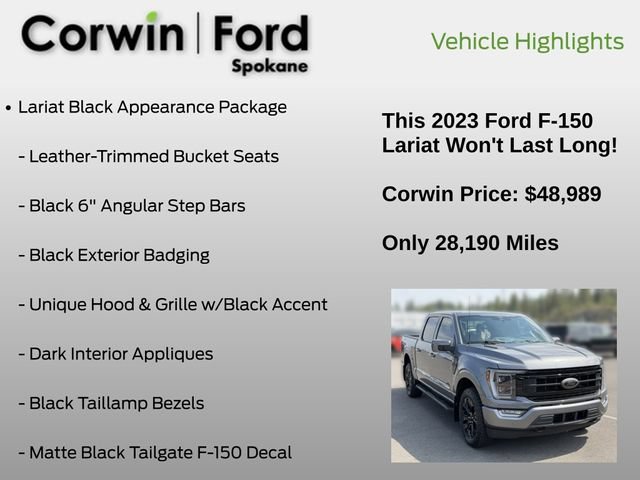 Used 2023 Ford F150 Lariat w/ Equipment Group 502A High AWD/4WD image 7