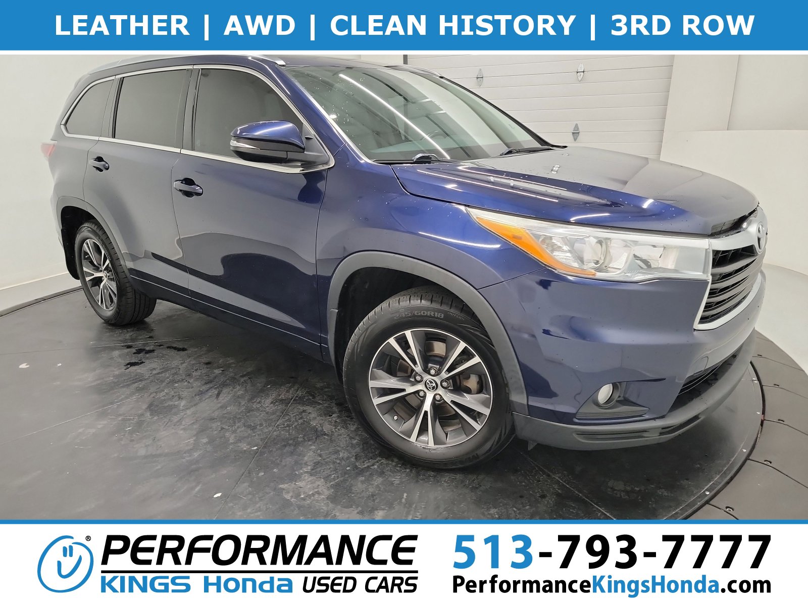 Used 2016 Toyota Highlander XLE AWD/4WD image 1