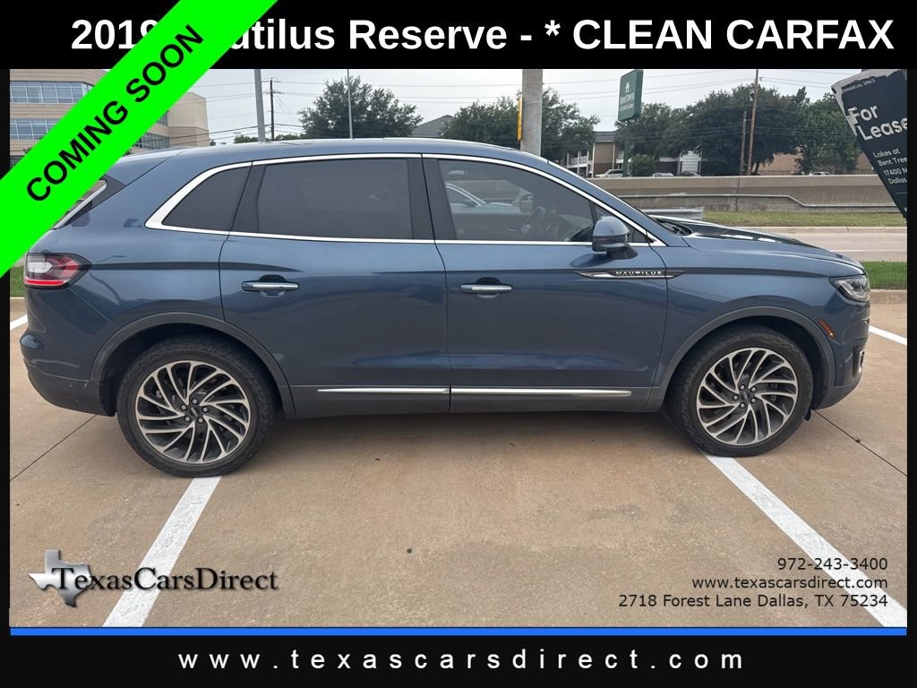 Used 2019 Lincoln Nautilus Reserve AWD/4WD image 1