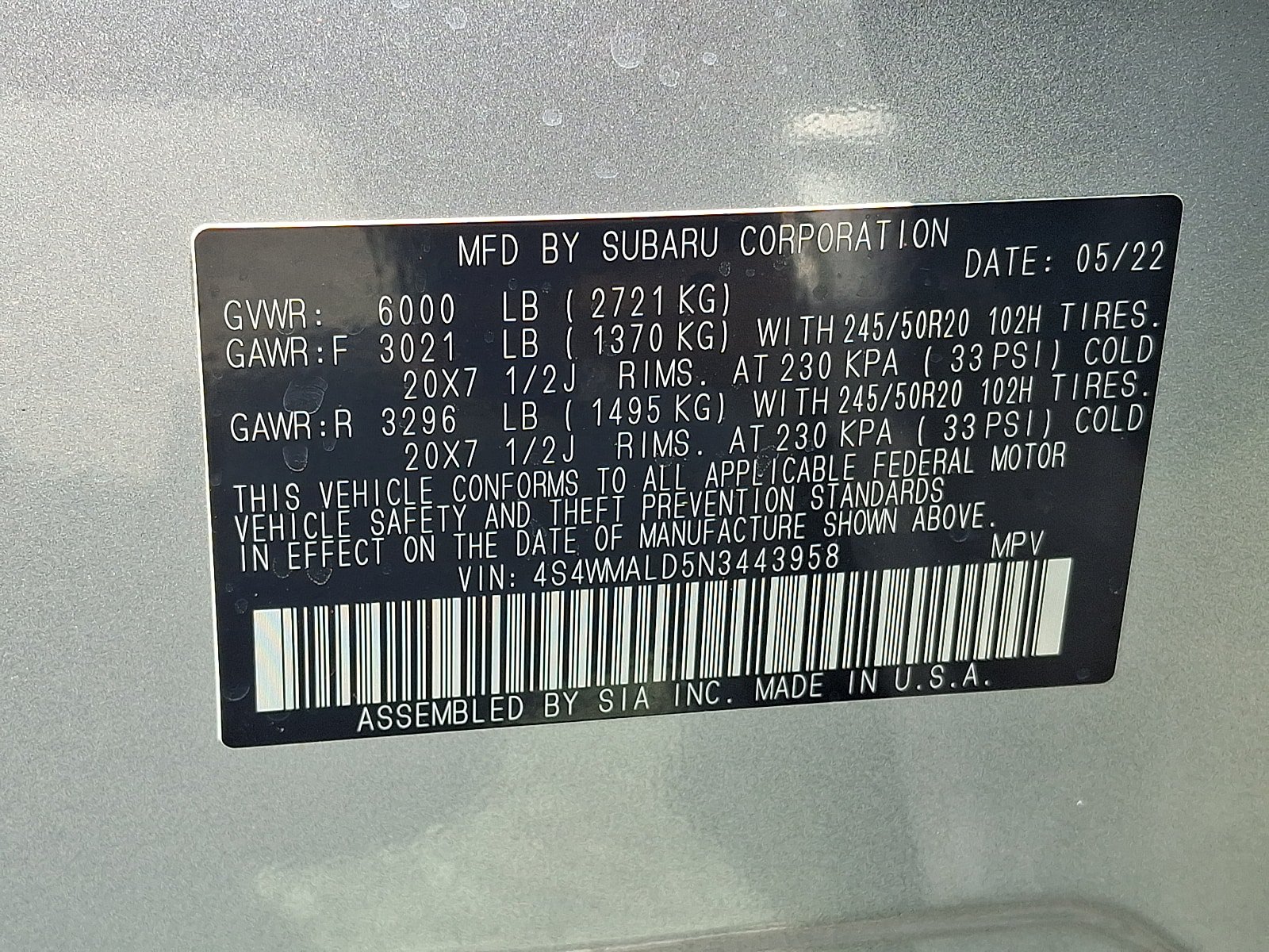 Used 2022 Subaru Ascent Limited w/ Technology Package AWD/4WD image 25