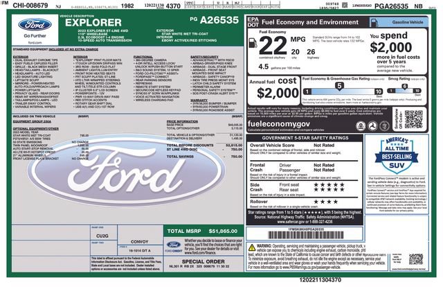 Used 2023 Ford Explorer ST-Line AWD/4WD image 40