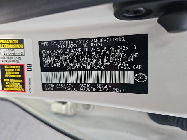 Certified 2024 Lexus ES 350 Ultra Luxury w/ Accessory Package (Z2) image 37