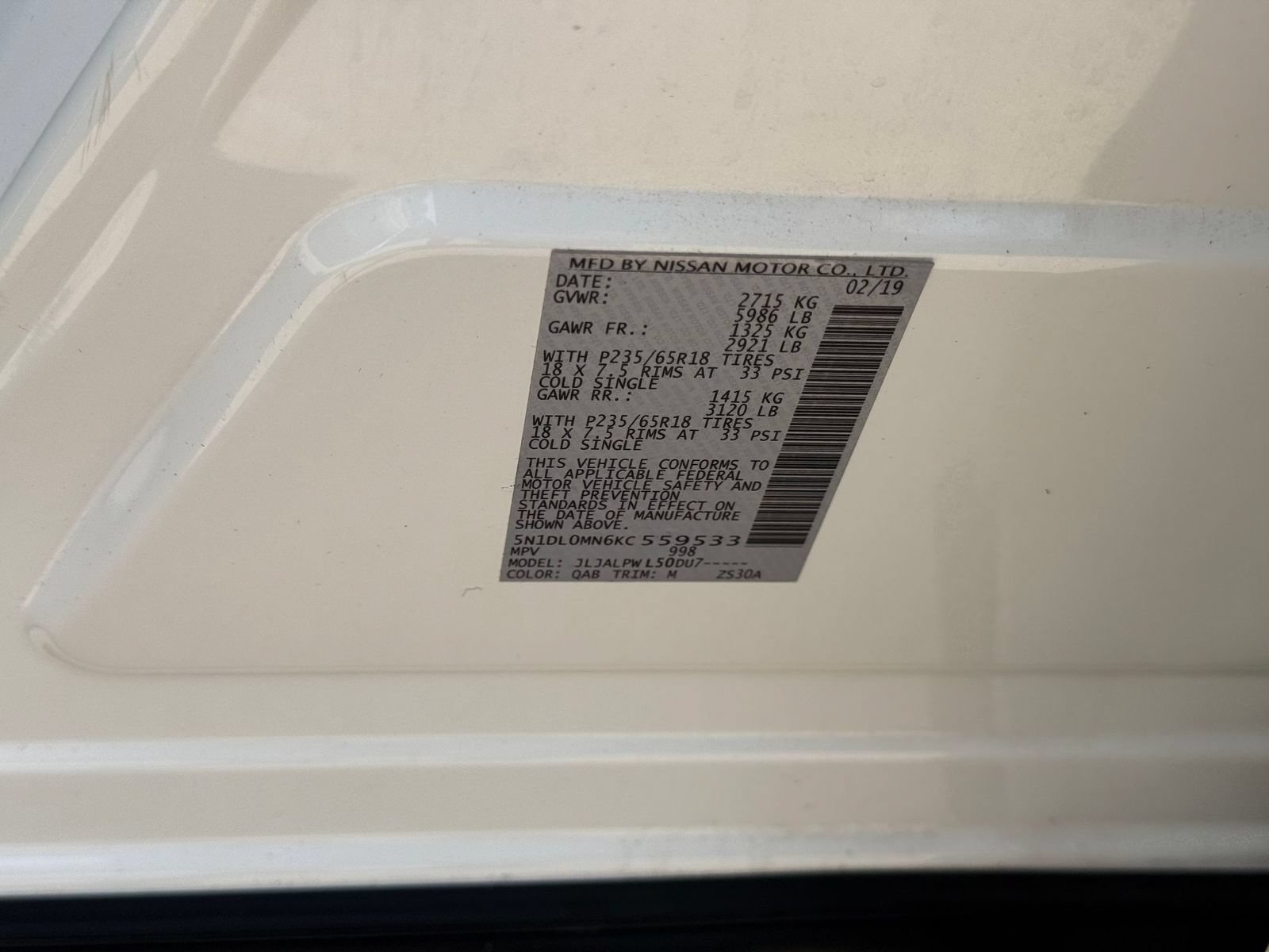 Used 2019 INFINITI QX60 Pure FWD image 37