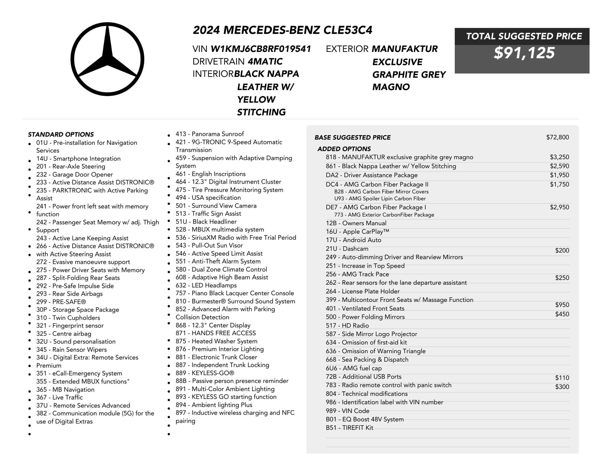 Used 2024 Mercedes-Benz CLE 53 AMG 4MATIC image 86